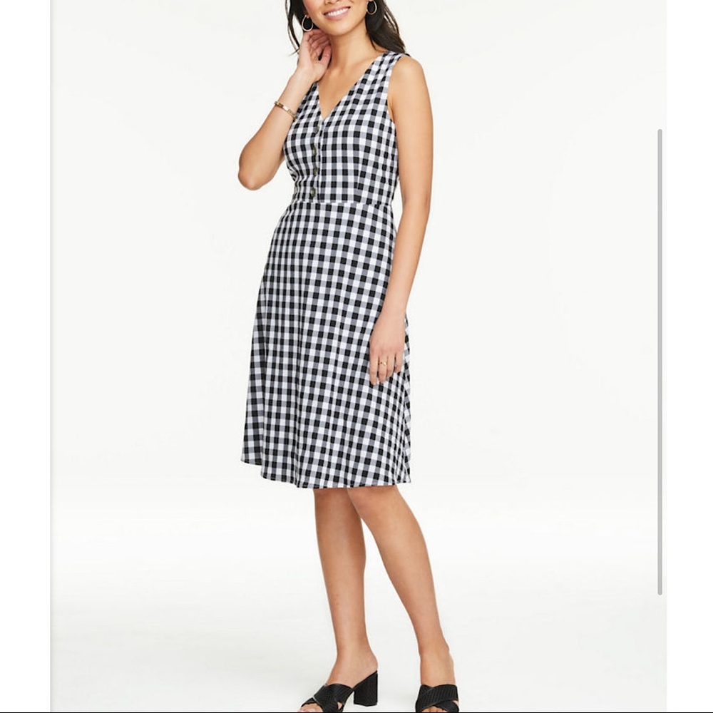 Ann Taylor Factory Gingham Dress, sz 12